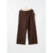 2 TWO - Pantalon 7/8 marron en coton - Femme - Taille 42 - Modz