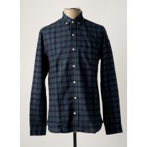 EDMMOND STUDIOS - Chemise manches longues bleu en coton - Homme - Taille M - Modz