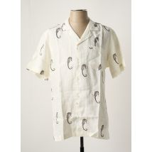 EDMMOND STUDIOS - Chemise manches courtes beige en lin - Homme - Taille M - Modz