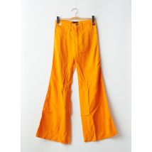 CIMARRON - Pantalon large orange en coton - Femme - Taille 34 - Modz