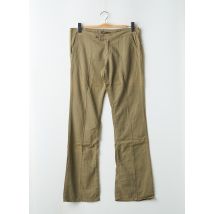 CIMARRON - Pantalon droit vert en coton - Femme - Taille 42 - Modz