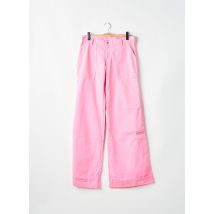 LA BRIGADA INTERNACIONAL - Jeans coupe droite rose en polyester - Femme - Taille 38 - Modz