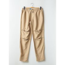 BE YOU K - Pantalon droit beige en polyester - Femme - Taille 42 - Modz