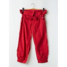 BE YOU K - Pantalon 7/8 rouge en coton - Femme - Taille 40 - Modz