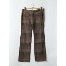 MOGUL - Pantalon droit marron en coton - Femme - Taille W32 - Modz