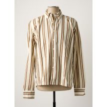 FORÉT - Chemise manches longues marron en coton - Homme - Taille S - Modz