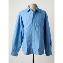 LA PAZ - Chemise manches longues bleu en coton - Homme - Taille M - Modz