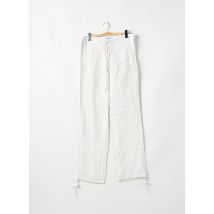 LOIS - Jeans coupe droite blanc en lin - Femme - Taille W30 - Modz