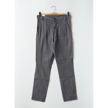 KILL DEAL - Pantalon droit gris en coton - Femme - Taille 36 - Modz