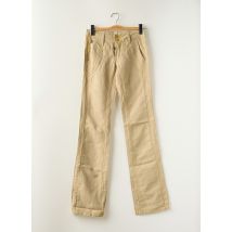 SCHOOL RAG - Pantalon droit beige en coton - Femme - Taille W25 - Modz