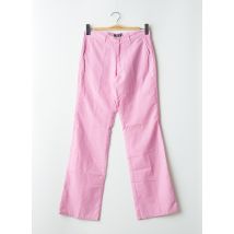 BE YOU K - Pantalon droit rose en coton - Femme - Taille 36 - Modz