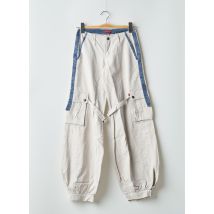 BE YOU K - Pantalon cargo gris en coton - Femme - Taille 34 - Modz