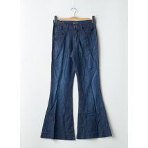 BE YOU K - Jean coupe flare bleu en coton - Femme - Taille 38 - Modz