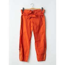 BE YOU K - Pantalon 7/8 orange en coton - Femme - Taille 38 - Modz