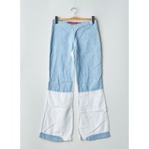 CHEYENNE - Jeans bootcut bleu en lin - Femme - Taille 40 - Modz