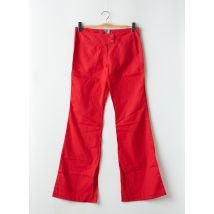 TIM BARGEOT - Pantalon flare rouge en coton - Femme - Taille 40 - Modz