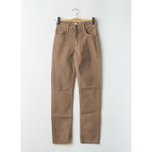 TEDDY SMITH INDUSTRY - Jeans coupe slim marron en coton - Fille - Taille TU - Modz