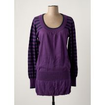 2 TWO - Pull violet en coton - Femme - Taille 40 - Modz