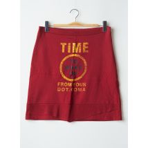 LONSDALE - Jupe mi-longue rouge en coton - Femme - Taille 40 - Modz