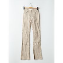SCHOOL RAG - Jeans coupe droite beige en coton - Femme - Taille W30 - Modz