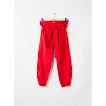 BE YOU K - Pantalon 7/8 rouge en coton - Femme - Taille 40 - Modz