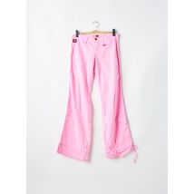 LOIS - Pantalon droit rose en coton - Femme - Taille W37 - Modz