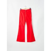 TIM BARGEOT - Jean coupe flare rouge en coton - Femme - Taille 36 - Modz