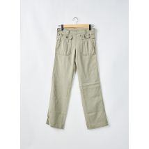 CIMARRON - Pantalon droit vert en coton - Femme - Taille W30 - Modz