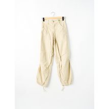 SCHOOL RAG - Pantalon droit beige en coton - Femme - Taille W27 - Modz