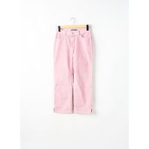 SCHOOL RAG - Pantalon droit rose en coton - Femme - Taille W31 - Modz