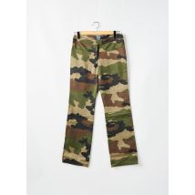 TIM BARGEOT - Pantalon droit vert en coton - Femme - Taille 42 - Modz