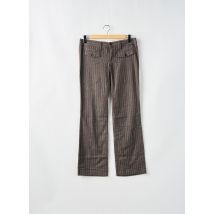 MOGUL - Pantalon droit marron en coton - Femme - Taille W30 - Modz