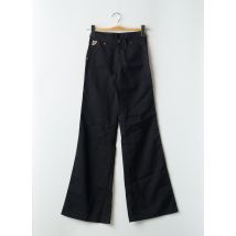 LOIS - Pantalon flare noir en coton - Femme - Taille TU - Modz