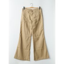 LOIS - Pantalon flare beige en polyester - Femme - Taille W32 - Modz
