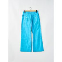 BSA - Pantalon droit bleu en coton - Femme - Taille 36 - Modz