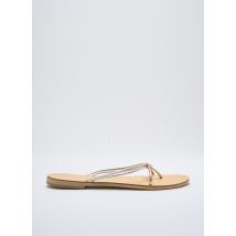 NICOLAS LAINAS - Tongs argent en cuir - Femme - Taille 38 - Modz