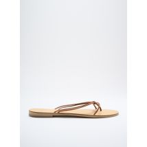 NICOLAS LAINAS - Tongs marron en cuir - Femme - Taille 35 - Modz