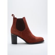 ADIGE - Bottines/Boots orange en cuir - Femme - Taille 37 - Modz