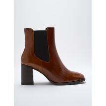 WE DO - Bottines/Boots marron en cuir - Femme - Taille 40 - Modz