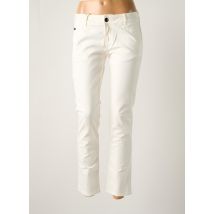DONOVAN - Pantalon 7/8 blanc en coton - Femme - Taille W29 - Modz