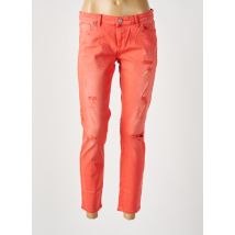 LTB - Pantalon slim orange en coton - Femme - Taille W27 - Modz