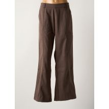 LAURE + MAX - Pantalon large marron en polyester - Femme - Taille 42 - Modz