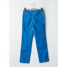 TIM BARGEOT - Pantalon 7/8 bleu en polyester - Femme - Taille 34 - Modz