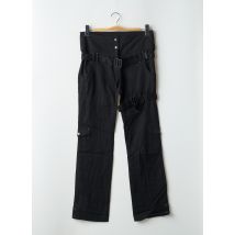 TORN - Pantalon cargo noir en coton - Femme - Taille 40 - Modz