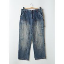 TWO ANGLE - Jeans coupe large bleu en coton - Femme - Taille 40 - Modz