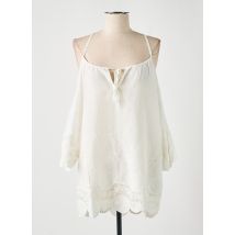 EMA BLUE'S - Tunique manches longues blanc en coton - Femme - Taille 36 - Modz