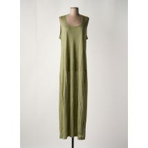 ATELIERS DE LA MAILLE - Robe longue vert en lin - Femme - Taille 40 - Modz