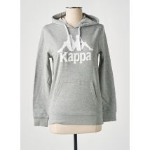 KAPPA - Sweat-shirt à capuche gris en coton - Femme - Taille 36 - Modz