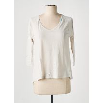 DN.SIXTY SEVEN - T-shirt beige en modal - Femme - Taille 38 - Modz