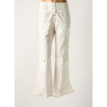 ICONOCLAST - Pantalon flare beige en coton - Femme - Taille 42 - Modz